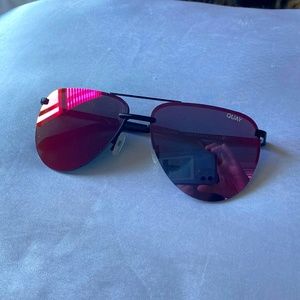 Quay Australia The Playa Mirrored Aviator Sunglasses